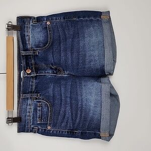 Old Navy Fitted Denim Stretch Blue Jean  Shorts Size 2 Regular